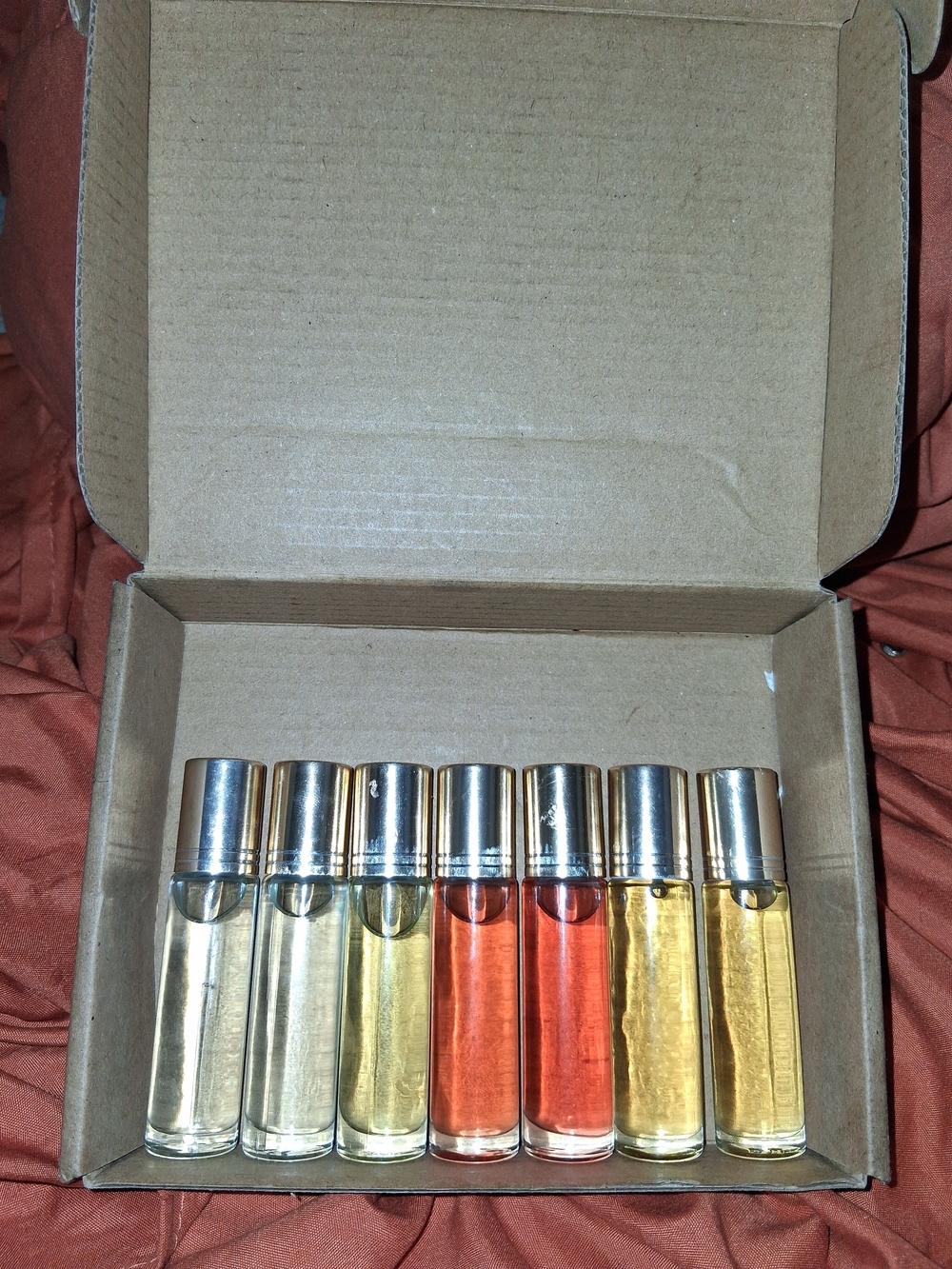 Sold Individually. 10 Ml Glass Roll On Scented Esential Oils. Sold Individually.